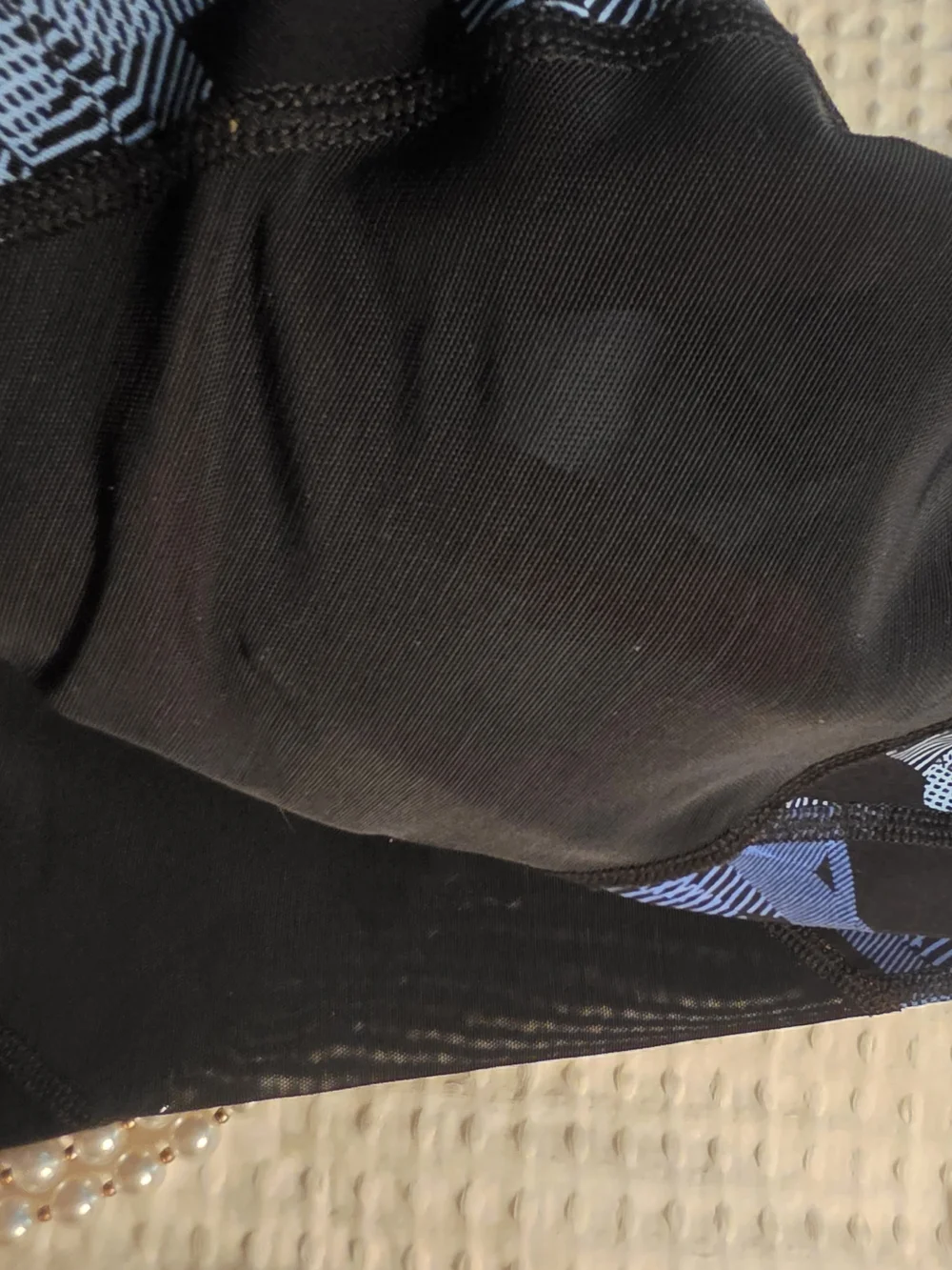 Nike Blue/Teal Patterned Athletic Leggings